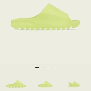 Glow Green Yeezy Slide, Men’s 10, Women’s Size 12
